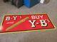 Vintage Advertising Tin Sign By's Yb's Cigar Store Display Sign 196-x