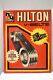 Vintage Advertising Tin Sign Hilton V-belt Now With Super Tough H Compound Old2