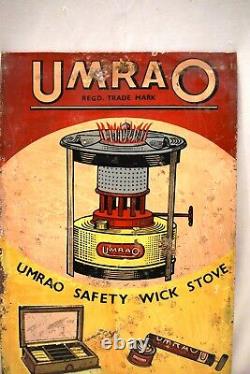 Vintage Advertising Tin Sign Stove Super Jewelry Box Spray Pump Umrao Brand 02