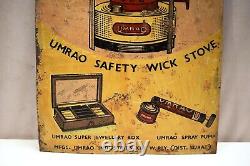 Vintage Advertising Tin Sign Stove Super Jewelry Box Spray Pump Umrao Brand 02