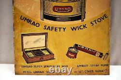 Vintage Advertising Tin Sign Stove Super Jewelry Box Spray Pump Umrao Brand 03