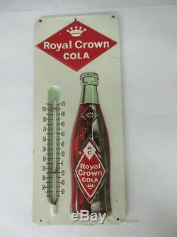 Vintage Advertsing R. C. Cola Royal Crown Soda Tin Thermometer 40-q