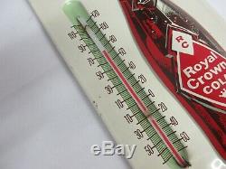 Vintage Advertsing R. C. Cola Royal Crown Soda Tin Thermometer 40-q