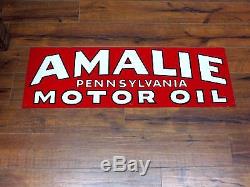 Vintage Amalie Oil tin sign