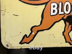 Vintage Antique Bloodhound Dog Tobacco Tin Non Porcelain Cut Plug Country Sign