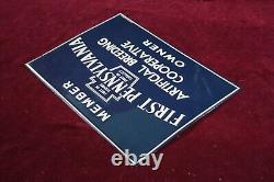 Vintage Antique First Pennsylvania Artificial Breeding Co-op Owner Tin Sign