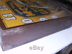 Vintage Antique McCord Motor Gaskets Litho Tin Advertising Clock Complete