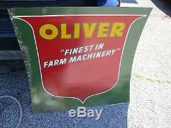 Vintage Authentic Oliver Tractor Tin Advertising Sign, Farm Related, Make offer