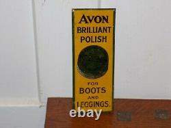 Vintage Avon Polish Tin Door Push Sign