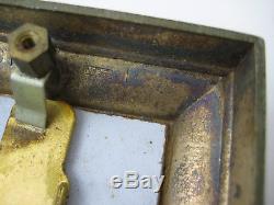 Vintage BUDWEISER BEER Anheuser-Busch Metal Tin Sign Plaque Bronze Gold Eagle