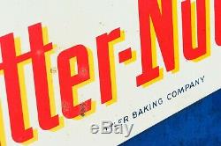 Vintage BUTTER-NUT Bread Tyler Texas Grocery Store Parker Tin Advertising Sign