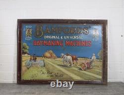 Vintage Bamfords Original & Universal Haymaking Machines Tin Advertising Sign
