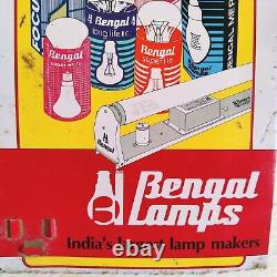 Vintage Bengal Lamps Since 1932 Advertising Tin Sign Board Decorative