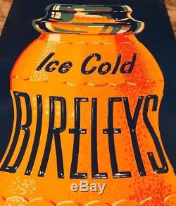 Vintage Bireleys Tin Orange Soda Sign