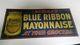 Vintage Blue Ribbon Mayonnaise Tin Sign