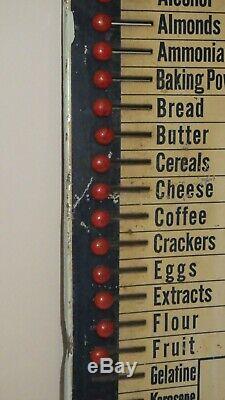 Vintage Boone Hoosier Kitchen Cabinet Tin Sign WHAT WE NEED Grocery List