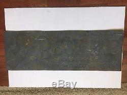 Vintage Brownie Soda Embossed Horizontal Tin Sign 1920's-1930's New Old Stock