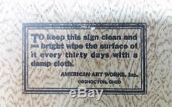 Vintage Buckeye Beer Tin Cardboard TOC Sign