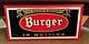 Vintage Burger Beer Brewing Toc Tin Over Cardboard Metal Sign Cincinnati Oh