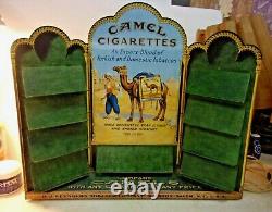 Vintage CAMEL Cigarettes Metal Tin ZIPPO Display 85 Years 23 x 18 x 4