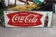 Vintage Coca Cola Sign Fishtail Coke Bottle Tin Metal Mca 1927