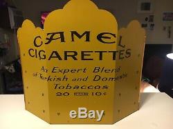 Vintage Camel Cigarettes Metal Tin Cigarette Zippo Display
