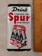 Vintage Canada Dry'spur' Soda Tin Litho Door Push Scioto Sign With 6-pack-6x3