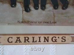 Vintage Carlings Brewery-tin Sign- Nine Pints Of The Law-american Art Works