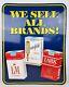 Vintage Chesterfield L&m Lark Cigarettes We Sell All Brands Embossed Tin Sign