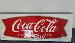 Vintage Coca-Cola Tin Sign Mint Condition