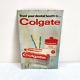 Vintage Colgate Tooth Paste Powder Brush Advertising Tin Sign Board Rare S54