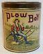 Vintage Collectible Advertising Sign Plow Boy Tobacco Can Original Paper Label