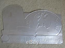 Vintage Coors Beer Pro Rodeo Cowboy Association PRCA Bar Sign Man Cave Tin Metal