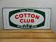 Vintage Cotton Club Ginger Ale Cola 28 X 13 Soda Pop Bottle Store Tin Sign
