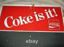 Vintage Country USA Store Cafe Coca Cola Menu Food Board Tin Sign Not Porcelain