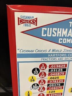 Vintage Cushman Chuck Co Tin Litho Tool Chart Tin Litho Advertising Sign