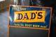 Vintage Dad's Root Beer Embossed Advertising Tin Sign Menu Board