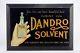 Vintage Dandro Solvent Tin Over Cardboard Advertising Sign Ca1947