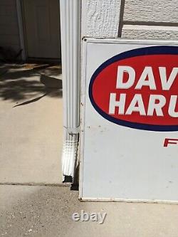 Vintage David Harum Feeds Sign Original Tin Greenback 36x24 ship FOAM BOARD