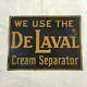 Vintage Delaval Cream Separator Original Tin Sign 1940's