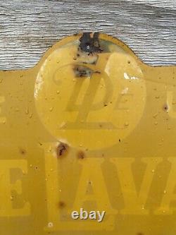 Vintage DeLaval Sign Tin Tacker Dairy Farm Cow Cream Milk Separator Gas Oil Barn
