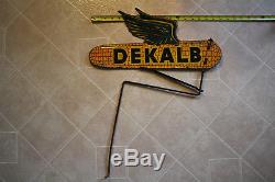 Vintage Dekalb Seed Corn Weathervane Flying Ear Metal Tin 18 Farm Sign