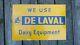 Vintage Delaval Tin Litho Dairy Equipment Sign Cream Separator