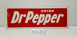Vintage Dr Pepper Sign Tin Tacker 7x20