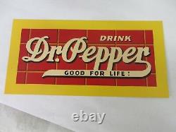 Vintage Dr Pepper Soda Advertising Tin Sign Excellent Condition 211-y