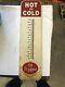 Vintage Dr. Pepper Thermometer Advertising Tin Metal 26.5x7.25 Hot Or Cold