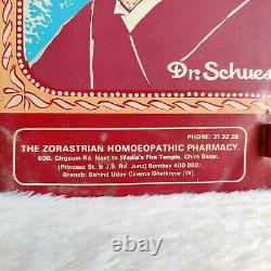 Vintage Dr. Schuessler Zoroastrian Homeopathic Pharmacy Advertising Tin Sign