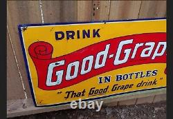 Vintage Drink Good Grape Tin Sign That Good Grape Drink Grape Cola