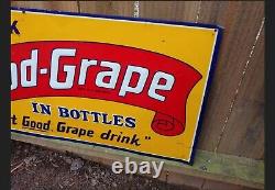 Vintage Drink Good Grape Tin Sign That Good Grape Drink Grape Cola