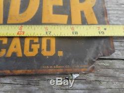 Vintage EARLY GREAT WESTERN MANURE SPREADER Tin Advertising Farm Machinery SIGN